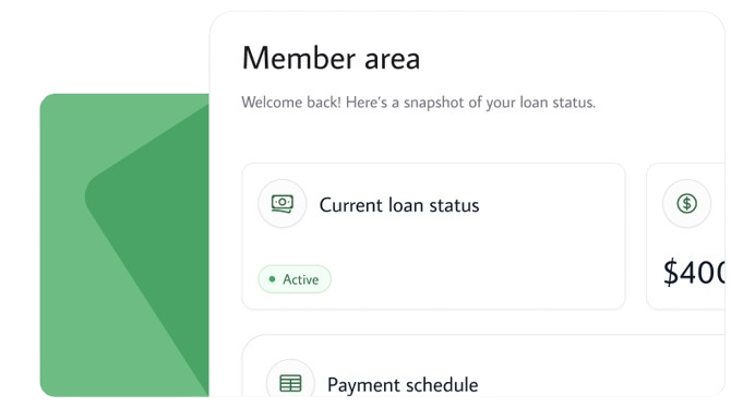 Member Area UI